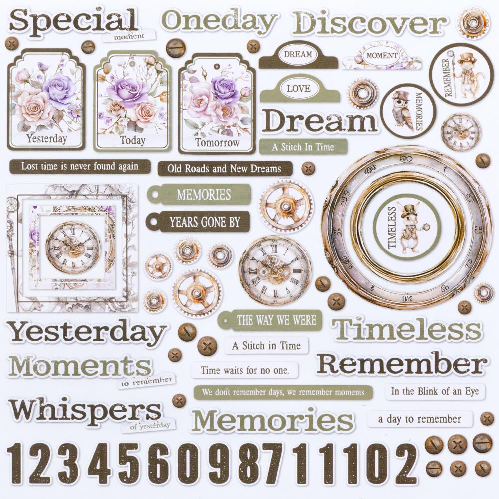 49 And Market - Echoes Of Time - Chipboard Set - Bit