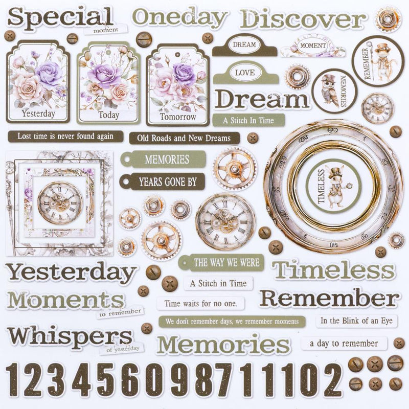 ***Pre-Order*** 49 And Market - Echoes Of Time - Chipboard Set - Bit