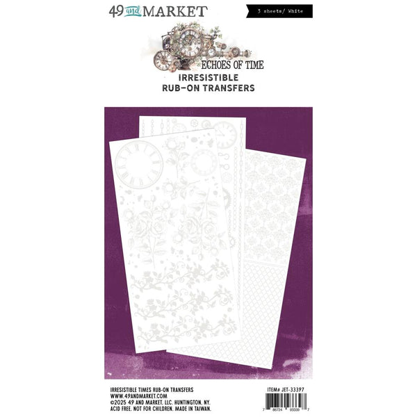 ***Pre-Order*** 49 And Market - Echoes Of Time - Rub-On Transfer Set - Irresistible Times