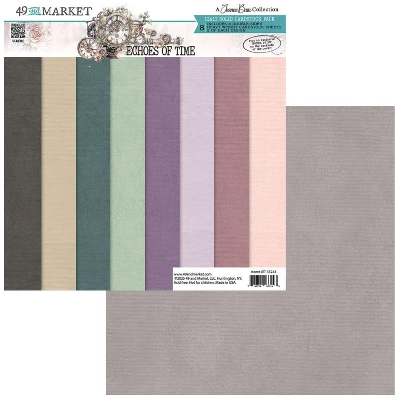 ***Pre-Order*** 49 And Market - Echoes Of Time - Solids Collection Pack 12"X12"