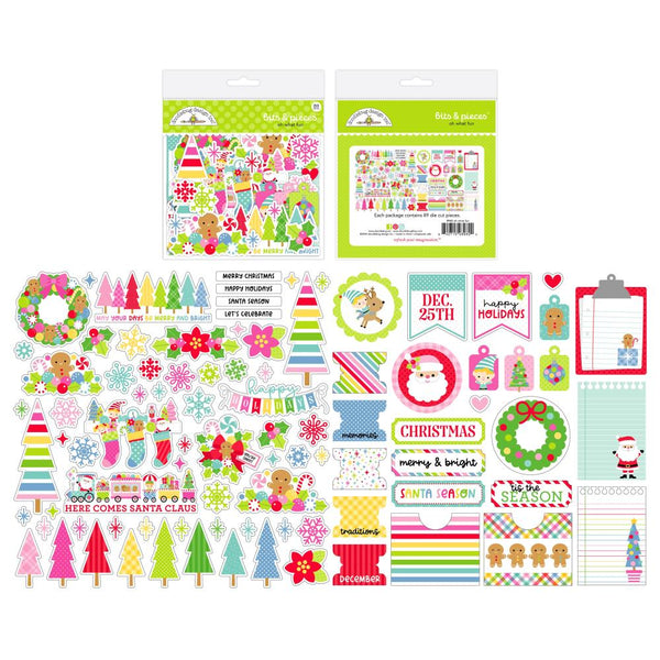 ***Pre-Order*** Doodlebug - Oh What Fun - Odds & Ends Die-Cuts - Bits & Pieces