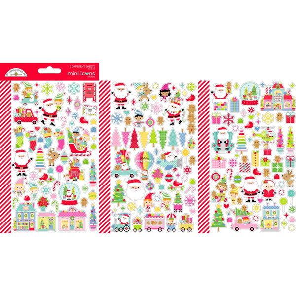 ***Pre-Order*** Doodlebug - Oh What Fun - Mini Stickers - Icons