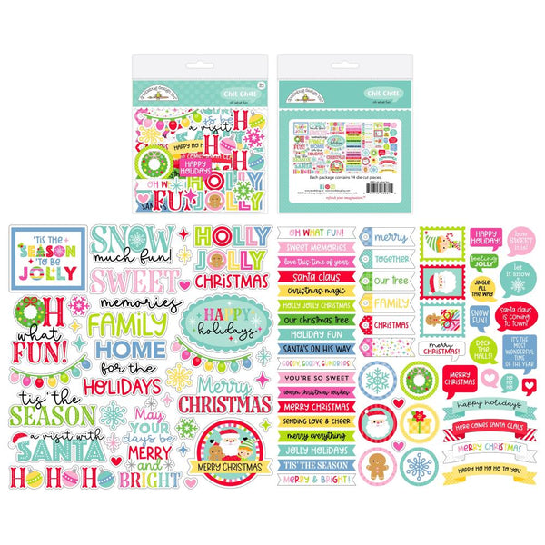 ***Pre-Order*** Doodlebug - Oh What Fun - Odds & Ends Die-Cuts - Chit Chat