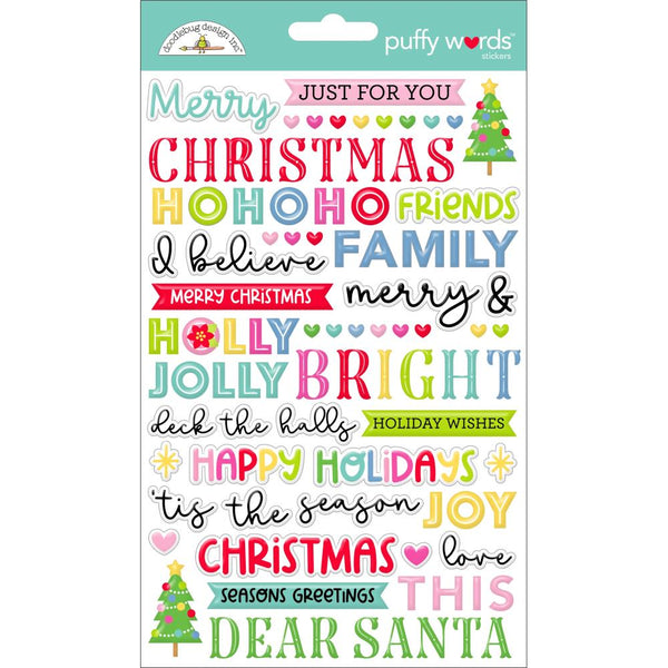 ***Pre-Order*** Doodlebug - Oh What Fun - Puffy Stickers - Words