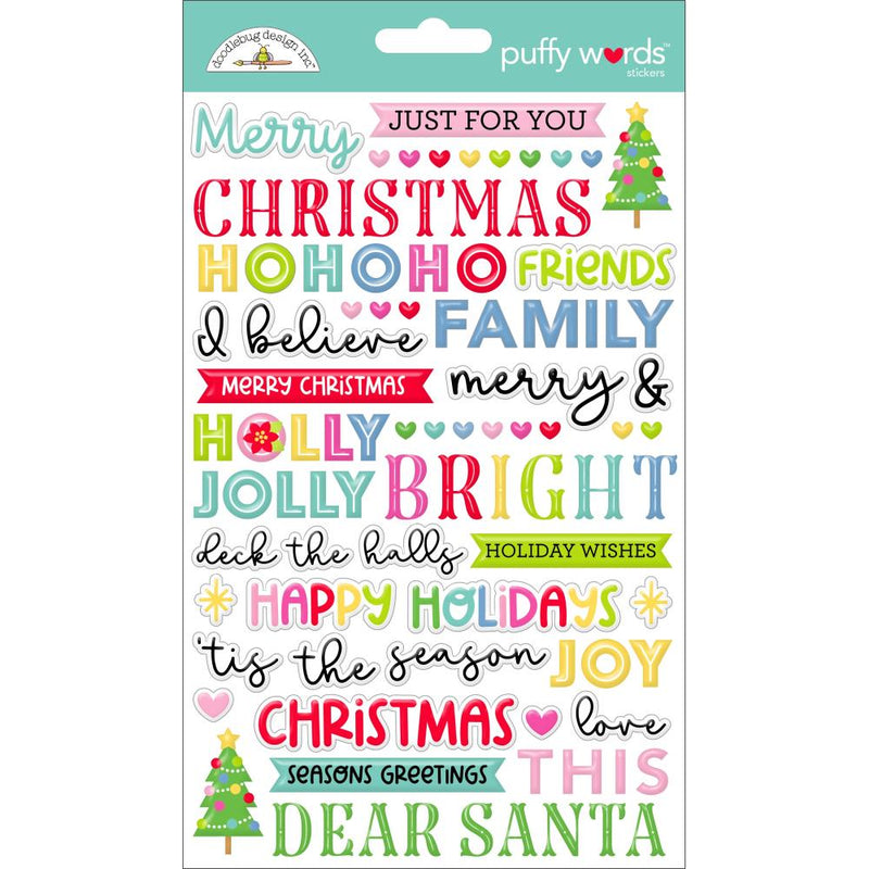 ***Pre-Order*** Doodlebug - Oh What Fun - Puffy Stickers - Words