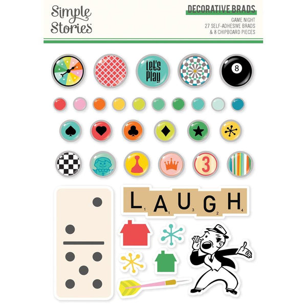 ***Pre-Order*** Simple Stories - Game Night - Brads