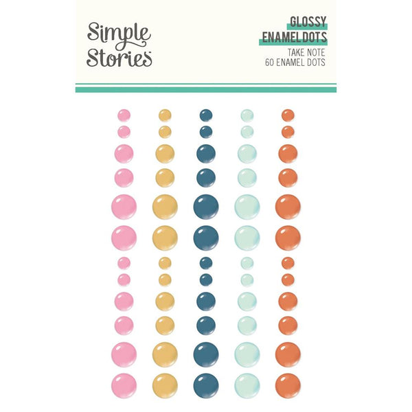 ***Pre-Order*** Simple Stories - Take Note - Glossy Enamel Dots