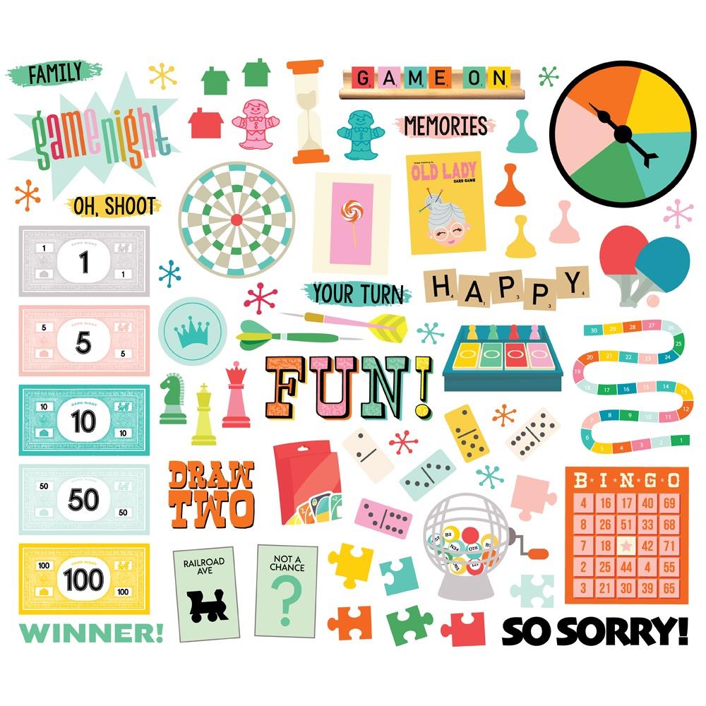 Simple Stories - Game Night - Bits & Pieces