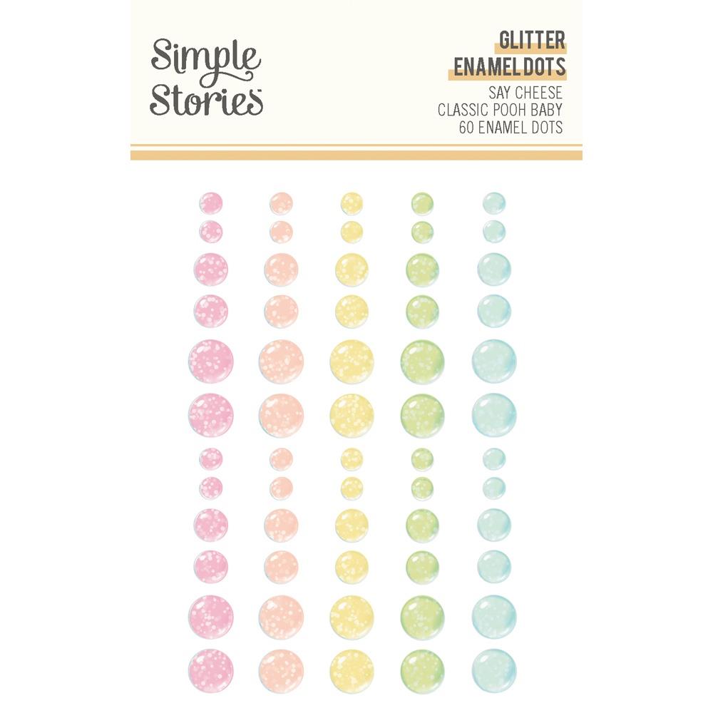 Simple Stories - Classic Pooh Baby - Glitter Enamel Dots