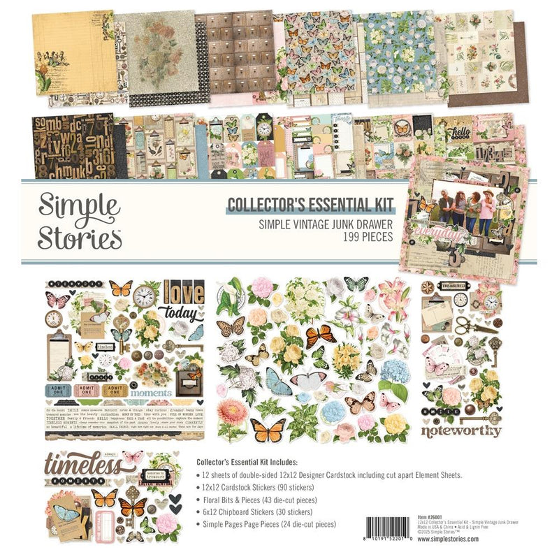 ***Pre-Order*** Simple Stories - Simple Vintage Junk Drawer - Collector's Essential Kit