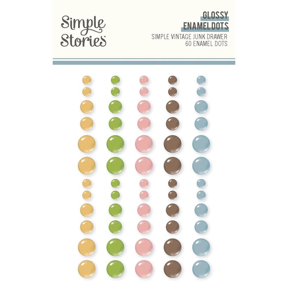 Simple Stories - Simple Vintage Junk Drawer - Glossy Enamel Dots