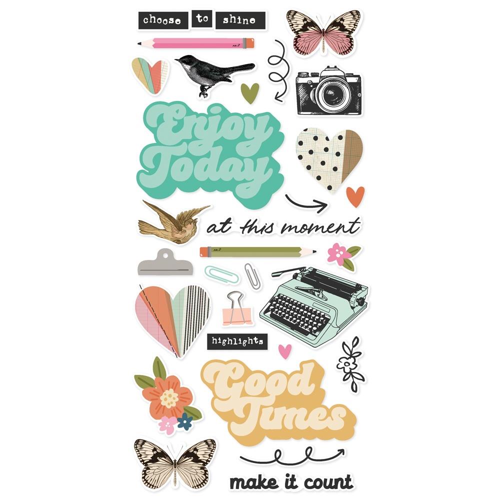 Simple Stories - Take Note - Foam Stickers