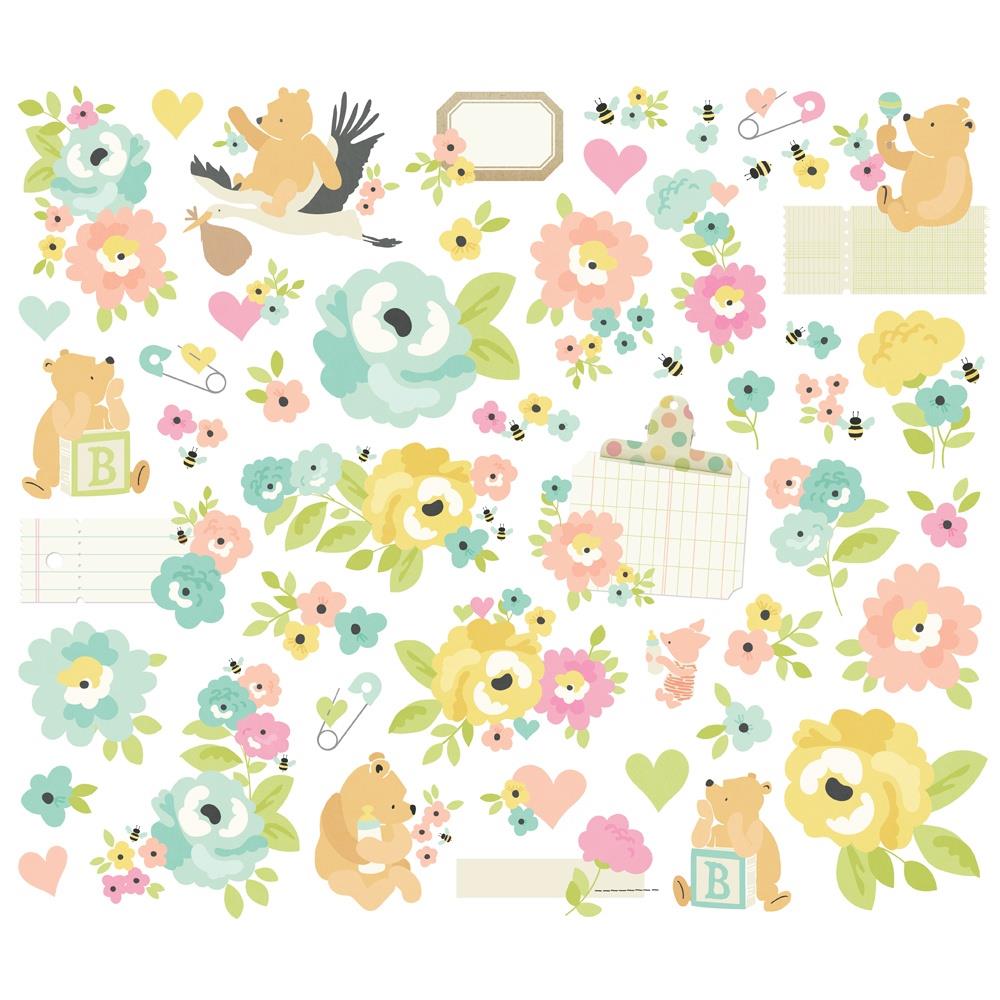 Simple Stories - Classic Pooh Baby - Floral Bits & Pieces