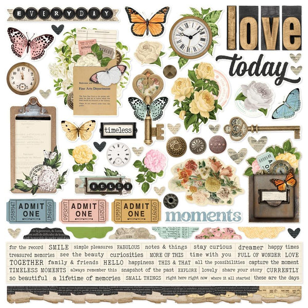***Pre-Order*** Simple Stories - Simple Vintage Junk Drawer - Cardstock Stickers