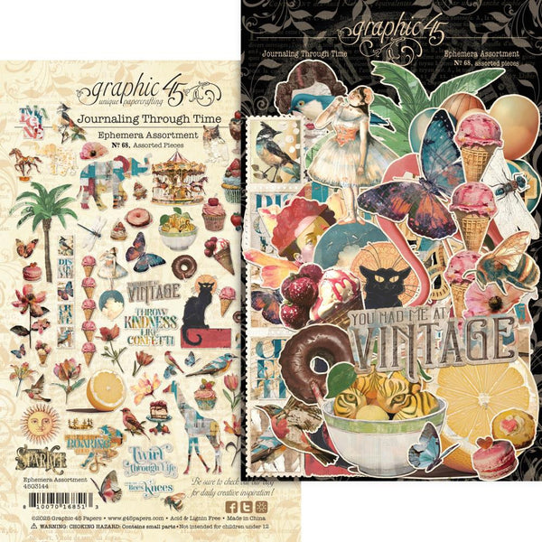 ***Pre-Order*** Graphic 45 - Journaling Through Time - Ephemera Set