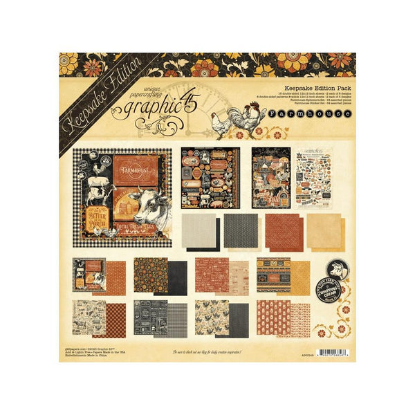 ***Pre-Order*** Graphic 45 - Farmhouse - Keepsake Edition Kit