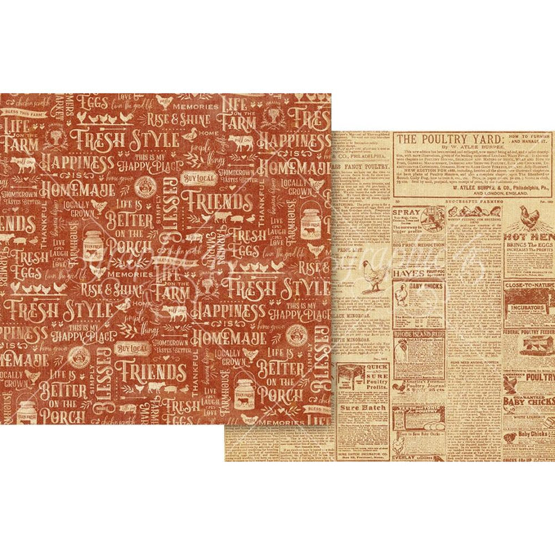 ***Pre-Order*** Graphic 45 - Farmhouse - Keepsake Kit With Exclusive Metal Die Set