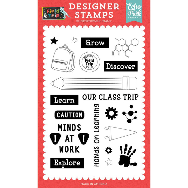 ***Pre-Order*** Echo Park - Field Trip - Stamp Set - Minds At Work