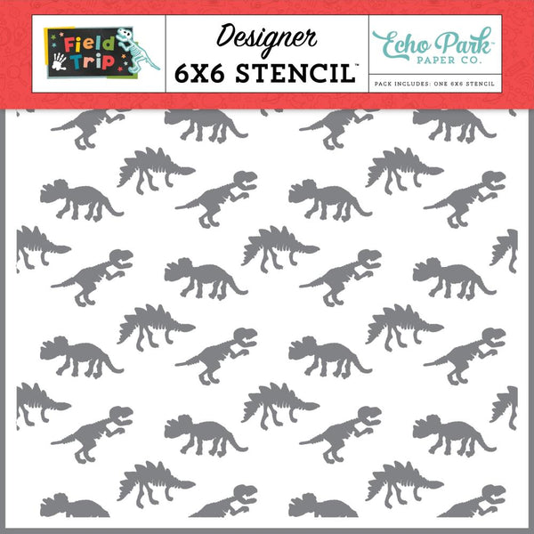 ***Pre-Order*** Echo Park - Field Trip - Stencil - Fossil Stomp
