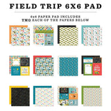 Echo Park - Field Trip - Paper Pad 6"X6"
