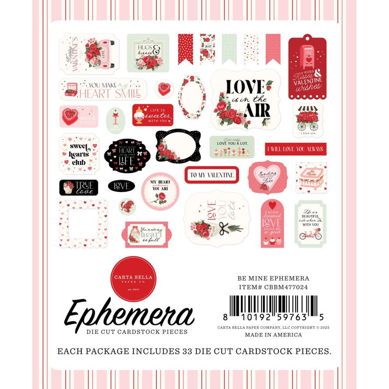 ***Pre-Order*** Carta Bella - Be Mine - Ephemera