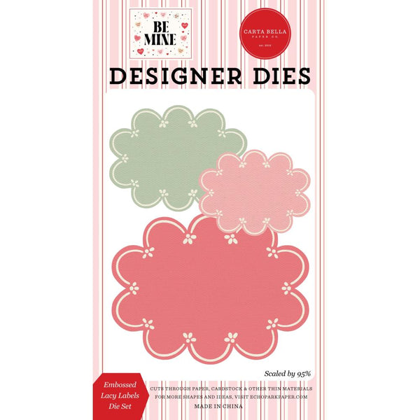 ***Pre-Order*** Carta Bella - Be Mine - Medium Die Set - Lacy Labels
