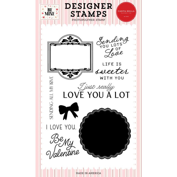 ***Pre-Order*** Carta Bella - Be Mine - Stamp Set - Really Love You A Lot