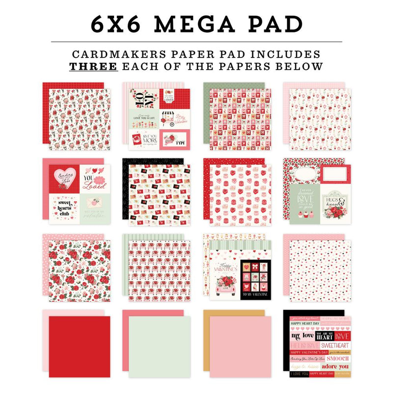 ***Pre-Order*** Carta Bella - Be Mine - Cardmakers Mega Paper Pad 6"X6"