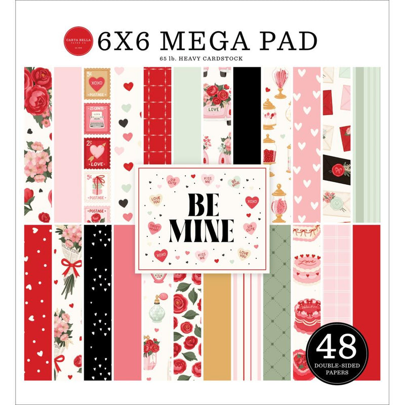 ***Pre-Order*** Carta Bella - Be Mine - Cardmakers Mega Paper Pad 6"X6"
