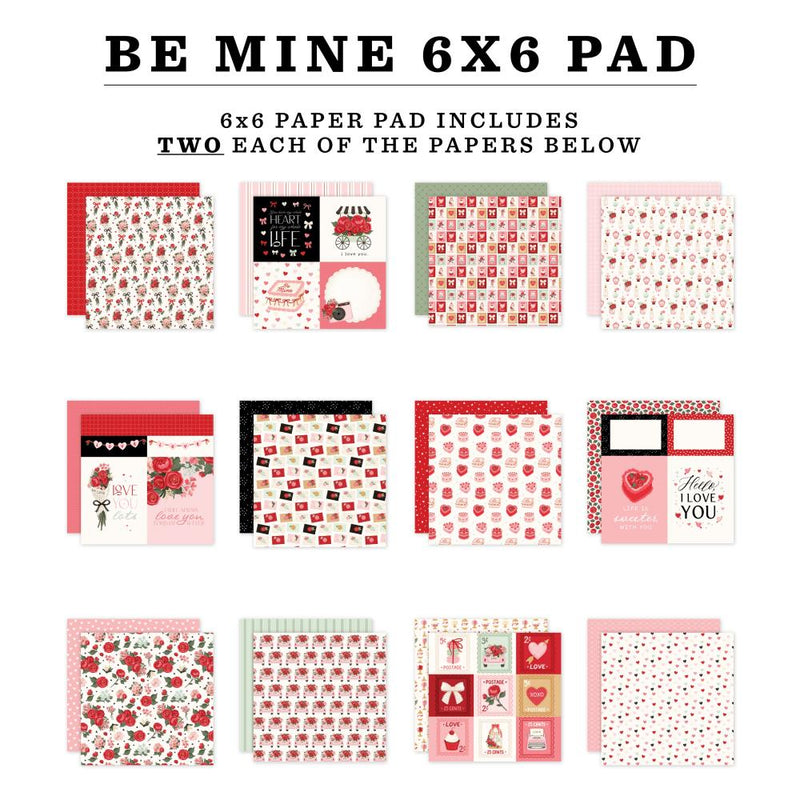 ***Pre-Order*** Carta Bella - Be Mine - Paper Pad 6"X6"