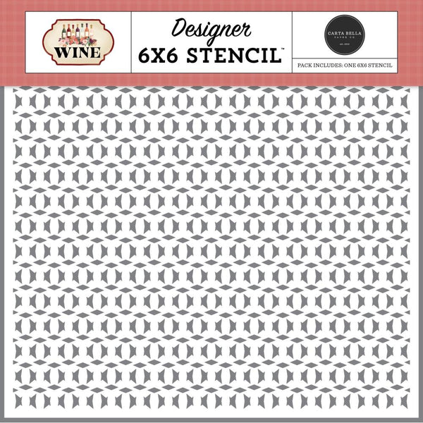 ***Pre-Order*** Carta Bella - Wine - Stencil - Vineyard Trellis