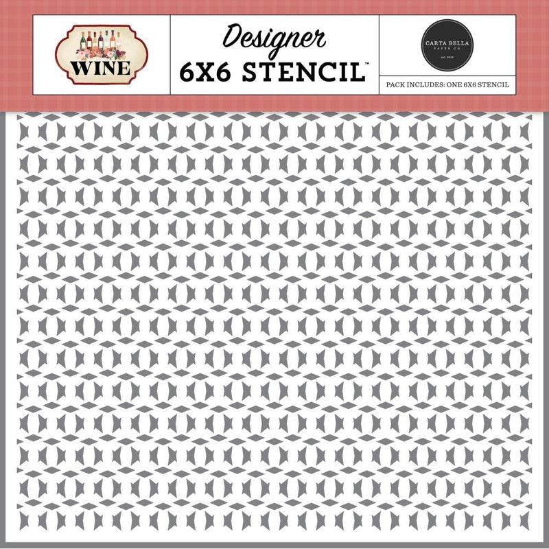 ***Pre-Order*** Carta Bella - Wine - Stencil - Vineyard Trellis