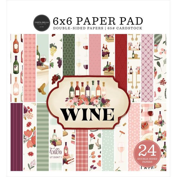 ***Pre-Order*** Carta Bella - Wine - Paper Pad 6"X6"