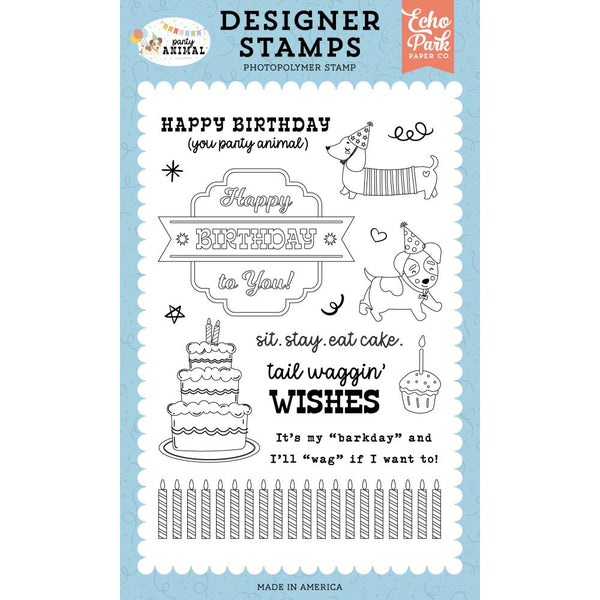 ***Pre-Order*** Echo Park - Party Animal - Stamp Set - Barkday