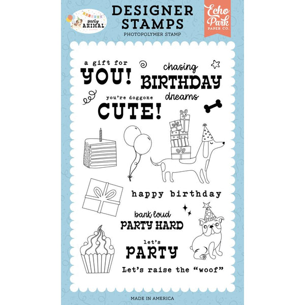 ***Pre-Order*** Echo Park - Party Animal - Stamp Set - Chasing Birthday Dreams