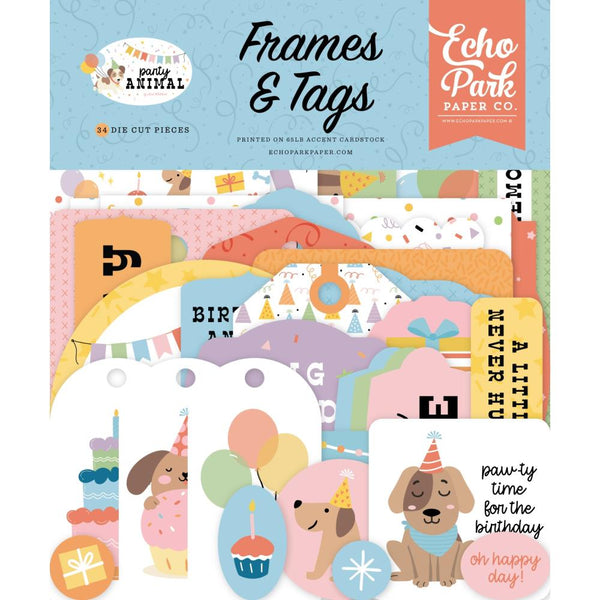 ***Pre-Order*** Echo Park - Party Animal - Frames & Tags