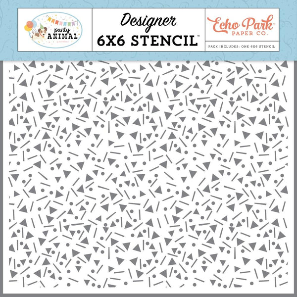 ***Pre-Order*** Echo Park - Party Animal - Stencil - Party Hard Confetti