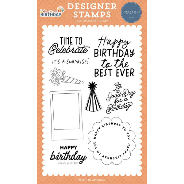 ***Pre-Order*** Carta Bella - They Say It's Your Birthday - Stamp Set - It's A Surprise