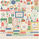 ***Pre-Order*** Carta Bella - They Say It's Your Birthday - Cardstock Elements Stickers
