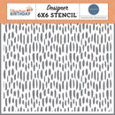 ***Pre-Order*** Carta Bella - They Say It's Your Birthday - Stencil - Birthday Brushstrokes