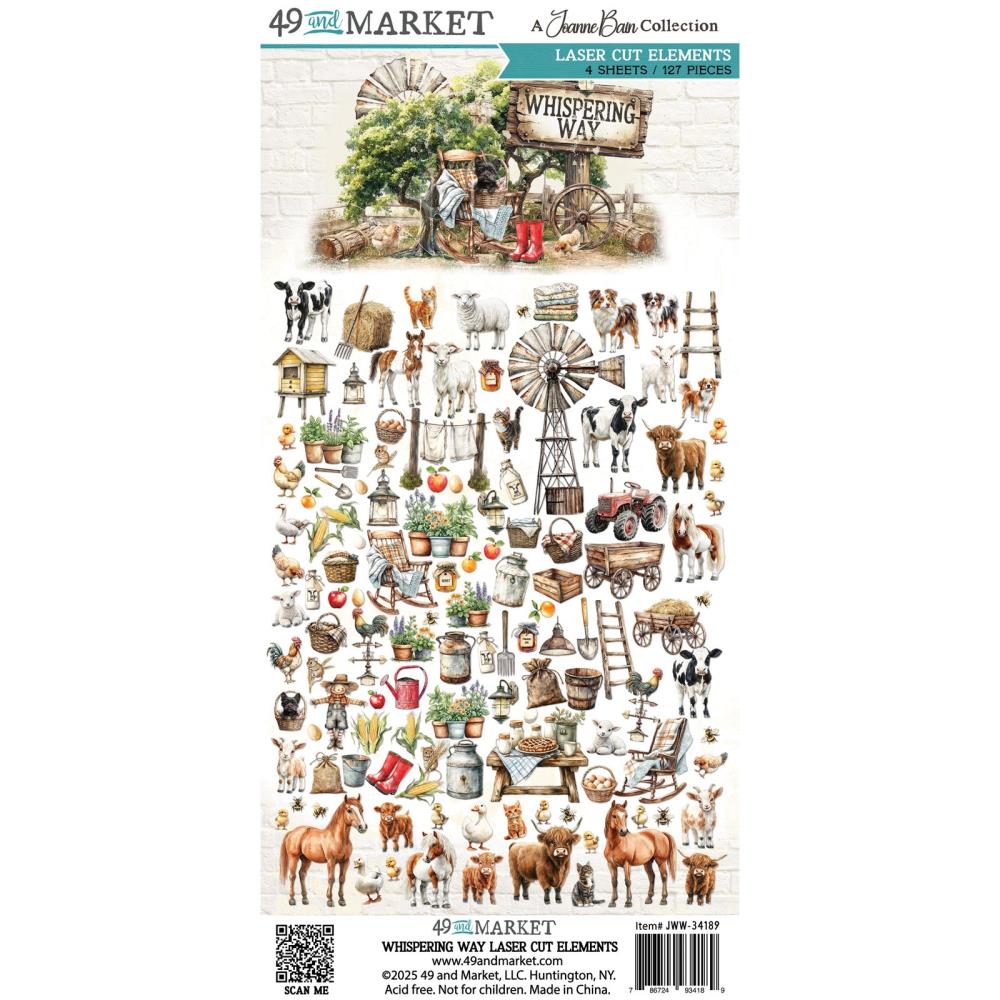 49 And Market - Whispering Way - Laser Cut Outs - Elements
