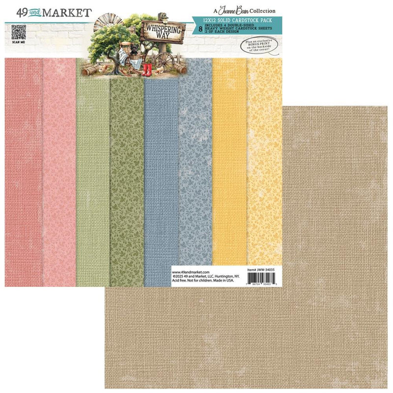 49 And Market - Whispering Way - Collection Pack 12"X12" - Solids