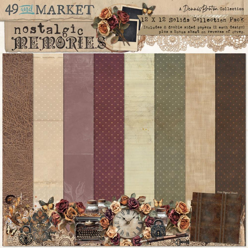 49 And Market - Nostalgic Memories - Collection Pack 12"X12" - Solids