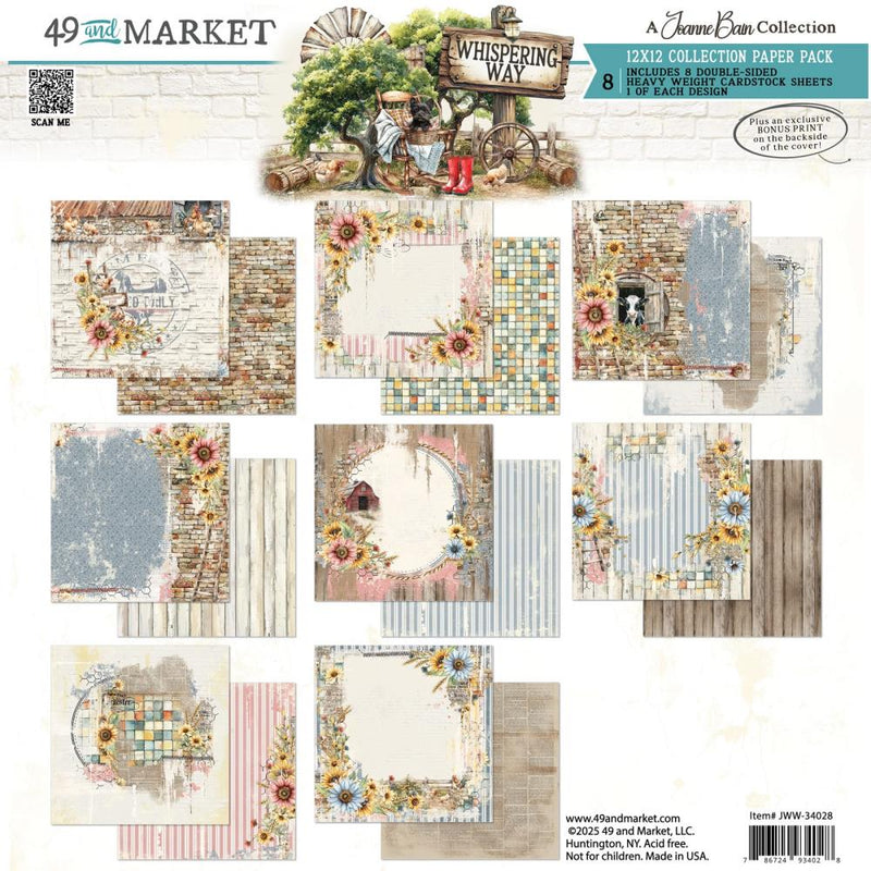49 And Market - Whispering Way - Collection Pack 12"X12"