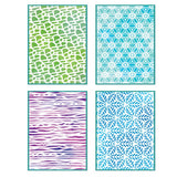 Sizzix - Vicki Boutin - A6 Layered Stencils - Background Textures