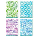 ***Pre-Order*** Sizzix - Vicki Boutin - A6 Layered Stencils - Background Textures