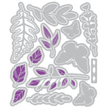 Sizzix - Vicki Boutin - Clear Stamp With Framlits Die - Greenery Layers
