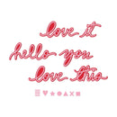 ***Pre-Order*** Sizzix - Vicki Boutin - Thinlits Die Set - Vicki Script