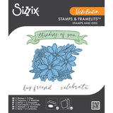 Sizzix - Vicki Boutin - Clear Stamp With Framlits Die - Floral Bouquet