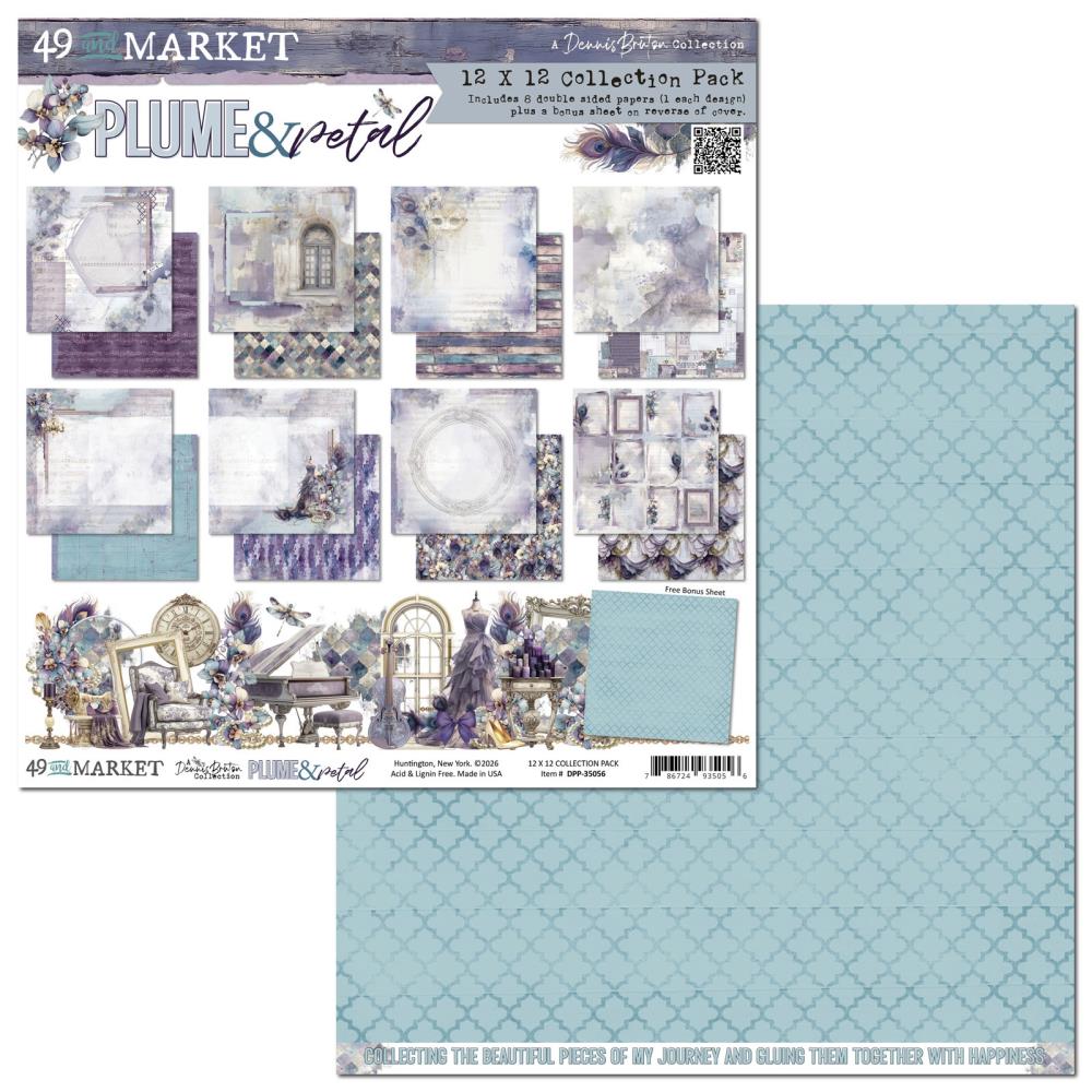 49 And Market - Plume & Petal - Collection Pack 12"X12"
